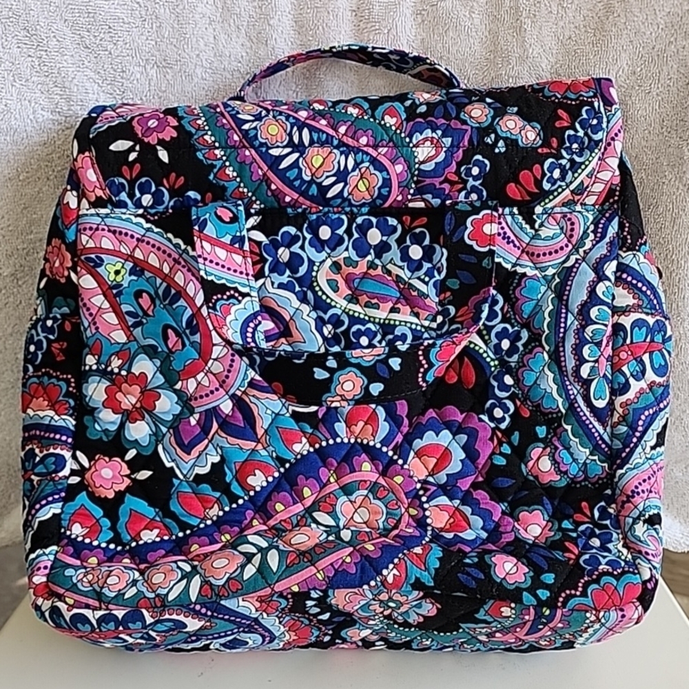 Vera Bradley Grand Hanging Organizer Haymarket Paisley Travel Toiletry Bag NWT - Picture 4 of 10